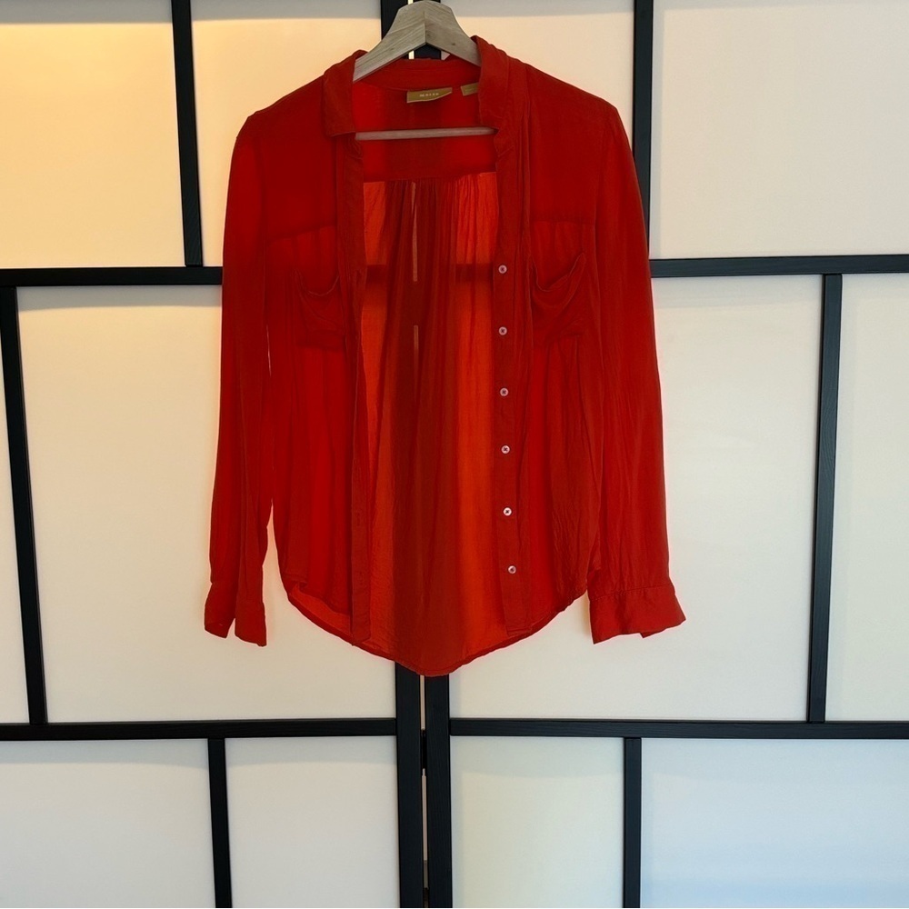 MAEVE long sleeve button down shirt. Women’s XS